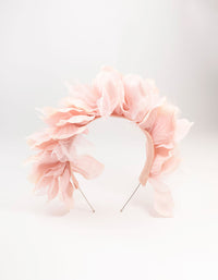 Blush Fabric Flower Layered Headband - link has visual effect only