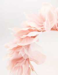 Blush Fabric Flower Layered Headband - link has visual effect only