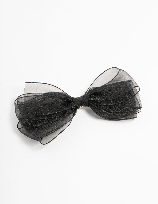 Medium Black Short Bow Clip