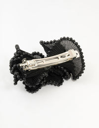 Black Plisse Fabric & Pearl Scrunchie - link has visual effect only