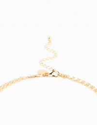 Gold Plated Vintage Chain Necklaces 2- Pack - link has visual effect only