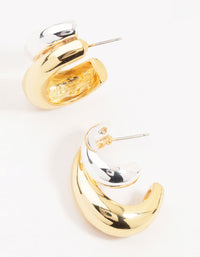 Mixed Metals Graduating Bubble Earrings - link has visual effect only