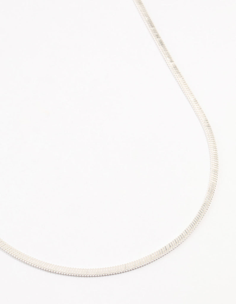 Silver Plated Clean Snake Chain Necklace - Lovisa