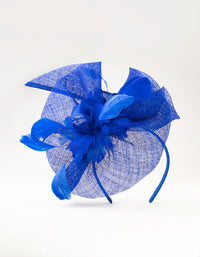 Large Scratched Look Feather Fascinator - link has visual effect only