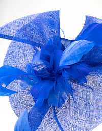 Large Scratched Look Feather Fascinator - link has visual effect only