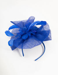 Large Scratched Look Feather Fascinator - link has visual effect only