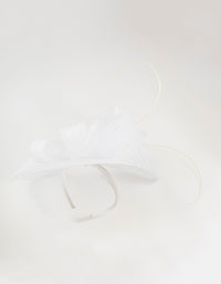 Mesh Boater Quill Fascinator - link has visual effect only