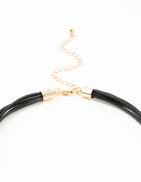 Gold Multirow Layered Cord Necklace - link has visual effect only