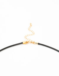 Cord Layered Oval Good Station Necklace - link has visual effect only