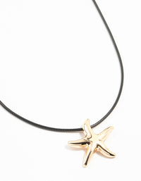 Gold Bling Starfish Necklace - link has visual effect only