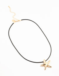 Gold Bling Starfish Necklace - link has visual effect only