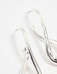 Silver Infinity Hoop Earrings - link has visual effect only