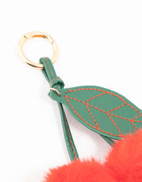 Cherry Fabric Key Chain - link has visual effect only