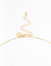 Gold Clover Pave Cubic Zirconia Pendant Necklace - link has visual effect only