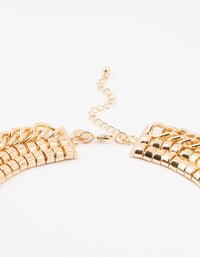 Gold Multiple Chains Chunky Necklace - link has visual effect only