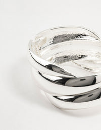 Twisted Silver Large Wrist Cuff - link has visual effect only