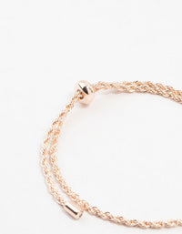 Rose Gold Plated Simple Rope Bracelet - link has visual effect only