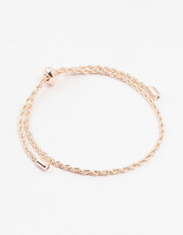 Rose Gold Plated Simple Rope Bracelet