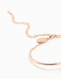 Rose Gold Plated Infinity Heart Wrist Cuff - link has visual effect only