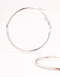 Surgical Steel Thin Hoop Earrings - link has visual effect only