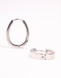 Surgical Steel Large Oval Hoop Earrings - link has visual effect only