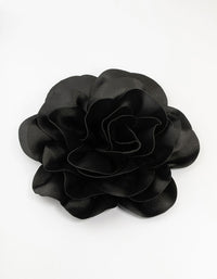 Black Fabric Extra Large Flower Corsage - link has visual effect only