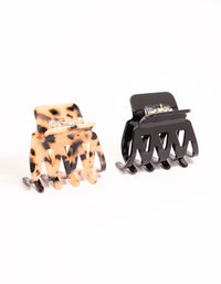 Small Acrylic Zig Zag Claw Clips 2-Pack - link has visual effect only