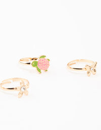 Kids Gold Garden Stacking Ring Pack - link has visual effect only