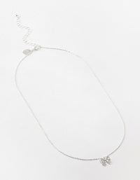 Silver Bling Bow Neckalce - link has visual effect only