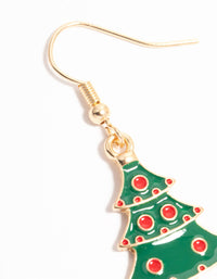 Wreath, Tree & Snowflake Drop Earrings 3-Pack - link has visual effect only