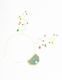 Jingle Bells Reindeer Headband - link has visual effect only