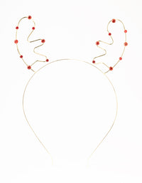 Red Diamante Reindeer Headband - link has visual effect only