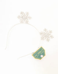 Silver Diamante Snowflake Headband - link has visual effect only