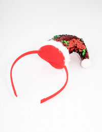 Sequin Santa Hat Headband - link has visual effect only