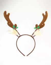 Glitter Reindeer Headband - link has visual effect only