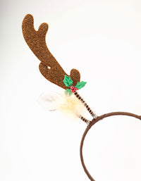 Glitter Reindeer Headband - link has visual effect only