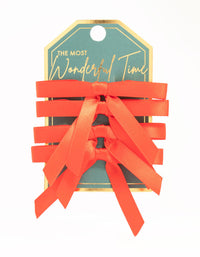 Mini Red Satin Bows 4-Pack - link has visual effect only