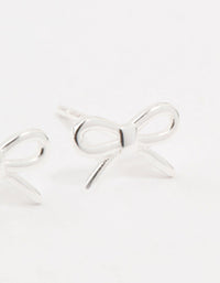 Sterling Silver Cut Out Bow Stud Earrings - link has visual effect only