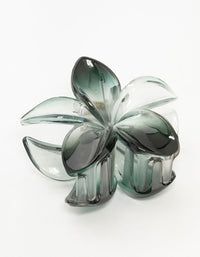 Black Frangipani Flower Claw Clip - link has visual effect only