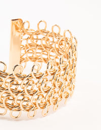 Gold Looped Wrist Cuff - link has visual effect only