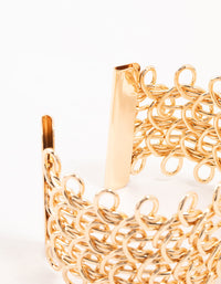 Gold Looped Wrist Cuff - link has visual effect only