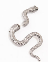 Gunmetal Slithering Snake Drop Earrings - link has visual effect only