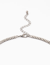 Gunmetal Web Droplet Necklace - link has visual effect only