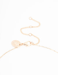 Rose Gold Plated Bow Freshwater Pearl Drop Necklace - link has visual effect only