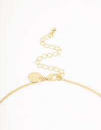 Gold Plated Mini Bows Station Necklace - link has visual effect only