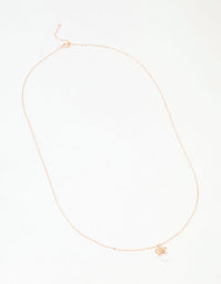 Rose Gold Plated Sterling Silver Bow And Pear Crystal Necklace - link has visual effect only