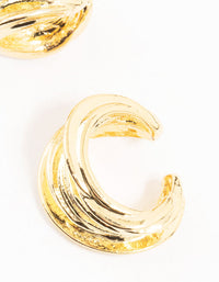 Gold Plated Wire Cuff Earrings - link has visual effect only