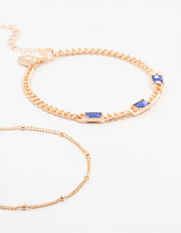 Gold Bag Chain Bracelet 4-Pack - link has visual effect only