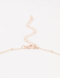 Rose Gold Plated Diamante Filigree Butterfly Necklace - link has visual effect only