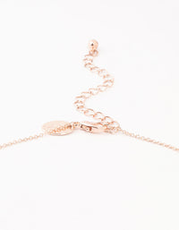 Rose Gold Plated  Diamante Celestial Round Necklace - link has visual effect only